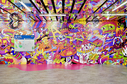 “Playable” ที่ “Metro Art ซีรีส์ 2”, รถไฟฟ้า MRT, ศิลปะ, สถานีพหลโยธิน, ศิลปินสตรีทอาร์ต, The Tu!!, Wild So Serious, ซูมซอกแซก
