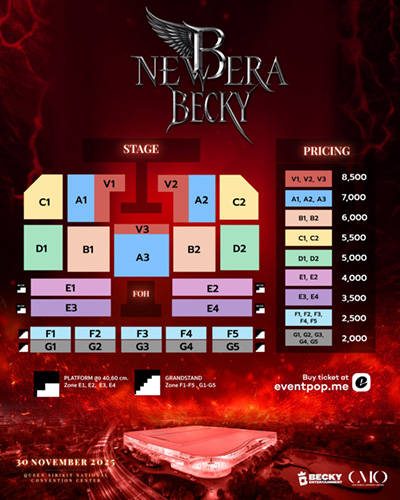 เบคกี้ รีเบคก้า แพทรีเซีย อาร์มสตรอง ในคอนเสิร์ตเบคกี้ B NEW ERA BECKY HAPPY BIRTHDAY CONCERT ที่ศูนย์การประชุมแห่งชาติสิริกิติ์